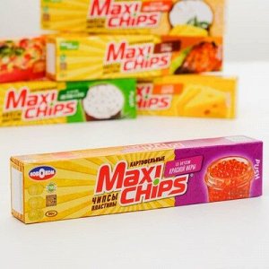 Чипсы картофельные пластины Мaxi-Chips со вкусом Красной икры 50 г