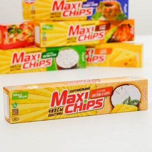 Чипсы картофельные пластины Мaxi-Chips со вкусом Сметаны и сыра 50 г