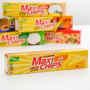 Чипсы картофельные пластины Мaxi-Chips со вкусом Сыра 50 г