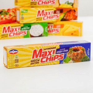 Чипсы картофельные пластины Мaxi-Chips со вкусом Холодца и хрена 50 г