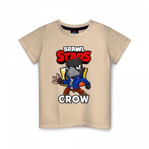 Детская футболка хлопок «BRAWL STARS CROW»