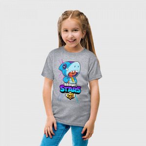 Детская футболка хлопок «BRAWL STARS LEON SHARK»