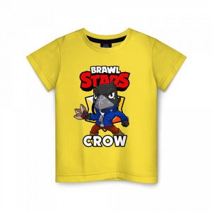 Детская футболка хлопок «BRAWL STARS CROW»