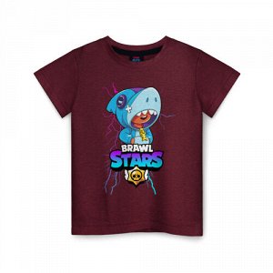 Детская футболка хлопок «BRAWL STARS LEON SHARK»