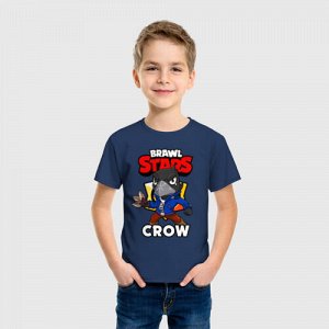 Детская футболка хлопок «BRAWL STARS CROW»