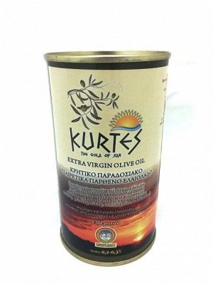 Оливковое масло KURTES Extra virgin 250 мл ж/б