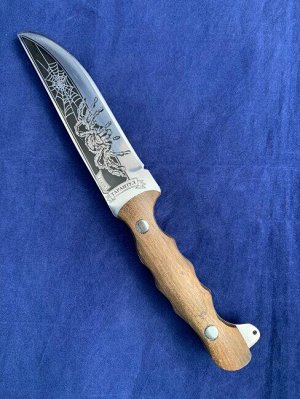 Нож туристический с рисунком «Тарантул»