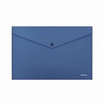 ПАПКА НА КНОПКЕ А4 140МКМ  &quot;FIZZY CLASSIC&quot; СИНЯЯ