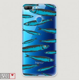 Силиконовый чехол Корюшка арт на Huawei Honor 9 Lite