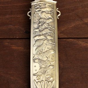 Кинжал сувенирный "Волки",35см, клинок 21 см