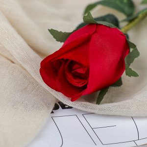 Цветы искусственные "Роза Карина" 4*46 см, красный
