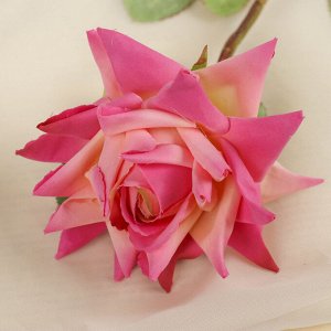 Цветок искусственный "Роза Стар" 9*56 см, розовая