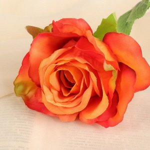 Цветы искусственные "Роза петра" 7,5*55 см, оранжевая