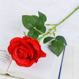 Цветок искусственный "Роза Летисия" 9х64 см красный МИКС