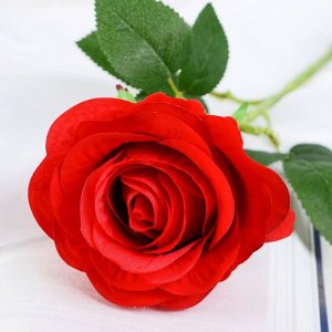 Цветок искусственный "Роза Летисия" 9х64 см красный МИКС