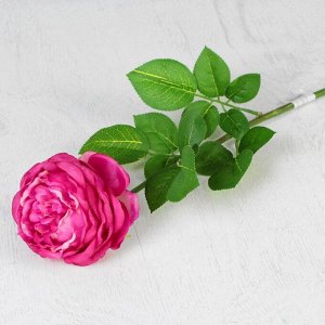 Цветы искусственные "Роза бархатная" 11*65 см, сиреневая