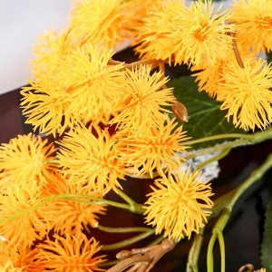 Цветы искусственные "Рицина" диам.цветка 2,5см h-73 см оранжевый
