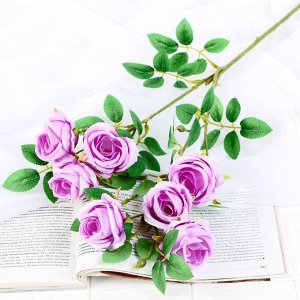 Цветы искусственные "Роза Септима" 5х65 см сиреневый