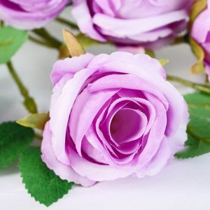 Цветы искусственные "Роза Септима" 5х65 см сиреневый