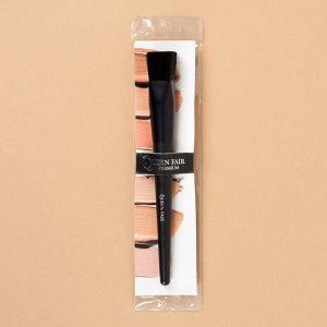 Кисть для макияжа «Premium», 19,4 см, цвет чёрный
