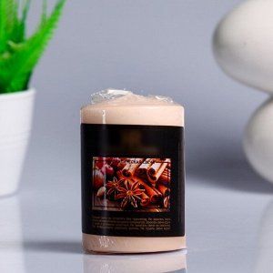 Свеча пеньковая ароматическая "Корица", 5,6х8 см