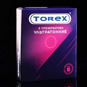 Презервативы «Torex» ультратонкие, 3 шт