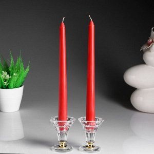 Набор свечей античных ароматических "Клубника", 2,2х 24,5 см, 2 штуки