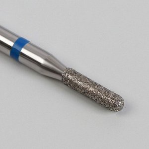 Фреза алмазная для маникюра «Цилиндр скруглённый», средняя зернистость, 1,8 - 7 мм