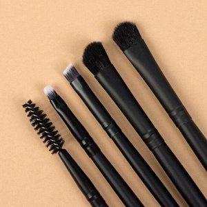 Queen fair Набор кистей для макияжа «Premium Brush», 8 предметов в чехле, цвет чёрный