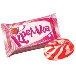 Карамель «Кремка» со вкусом клубники и сливок, 250гр