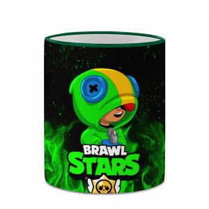Кружка с полной запечаткой «BRAWL STARS LEON | ЛЕОН»