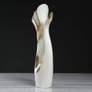 Ваза напольная &quot;Лебедь&quot; белая. 51 см. микс. керамика