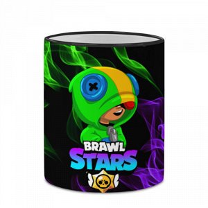 Кружка с полной запечаткой « BRAWL STARS LEON»
