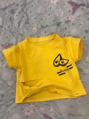 Футболка Детская  2002 "Авокадо" Желтая