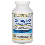 California Gold Nutrition, Омега-3, рыбий жир премиум-класса, 240 мягких капсул с рыбным желатином