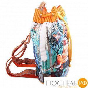 Сумка-рюкзак хлопок с декор. отделкой № АВ4496