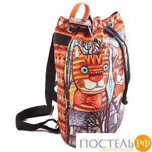 Сумка-рюкзак хлопок с декор. отделкой № АВ4505