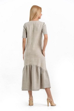 Платье женское Nice модель 444/1 натуральный лен