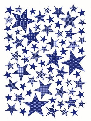 Плед хлопок "stars" 130x170 см (голубой)