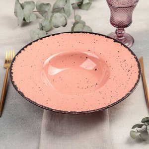 Тарелка для пасты Topazio, 500 мл, d=29,5 см, цвет розовый