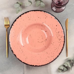 Тарелка для пасты Topazio, 500 мл, d=29,5 см, цвет розовый