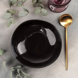 Тарелка Rosa nero, 600 мл, d=18 см, цвет чёрный