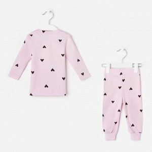 Комплект: джемпер, брюки Крошка Я "Cute", розовый.