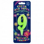 Тортовая люминесцентная свеча 9