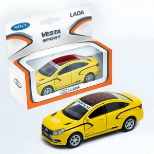 Машинка металлическая 1:34-39 LADA Vesta sport7