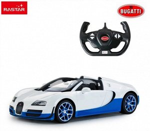 70400W Машинка на радиоуправлении RASTAR Bugatti Grand Sport Vitesse, цвет белый, 1:14