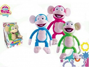 Игрушка интерактивная IMC Toys Club Petz Funny Обезьянка Fufris интерактивная , смеётся и подпрыгивает, звуковые эффекты, 3 цвета, мягконабивная1155