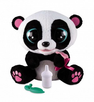 95199 Мягкая игрушка IMC Toys Club Petz Панда Yoyo интерактивная , со звуковыми эффектами, шевелит глазами и ртом, можно его кормить и уложить спать, реагир
