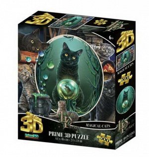 Пазл Prime 3D Коллаж "Кошки" 500 элементов9