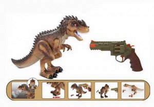 Игровой набор Junfa Охота на динозавра (Тираннозавр и пистолет), на ИК управлении, на батарейках220